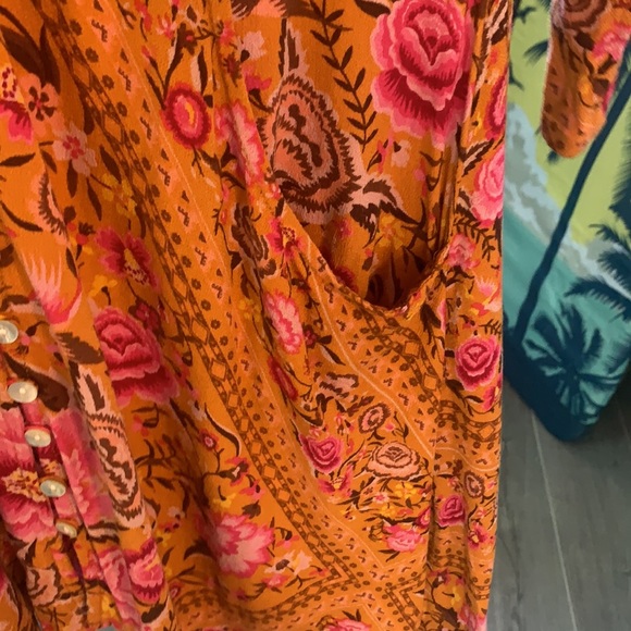 Spell & the Gypsy babushka boho mini dress amber S preowned - Picture 12 of 15